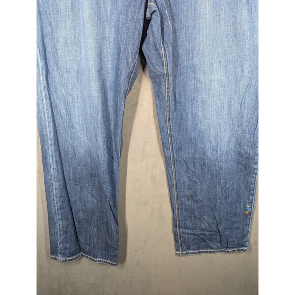 COOGI Mens Jeans Embroidered Leather Pocket Relaxed Size 46×36 Actually 44x35 - Picture 5 of 16